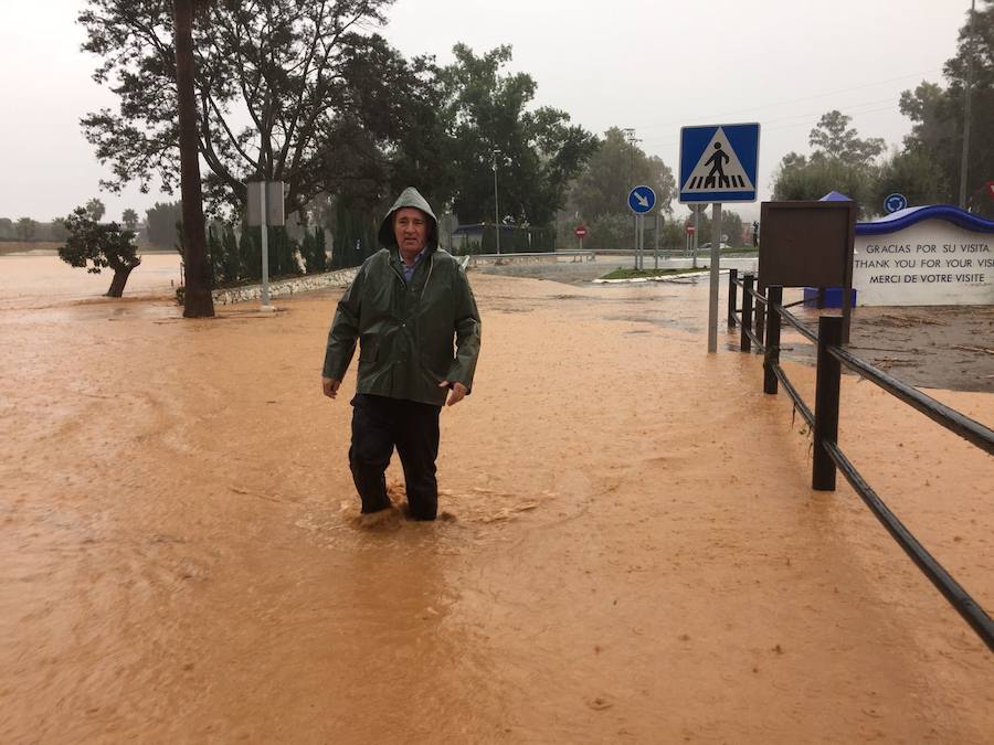 Las inundaciones, en Mijas