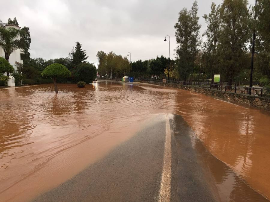 Las inundaciones, en Mijas