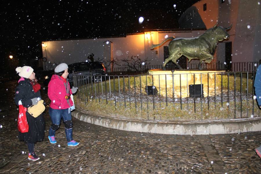 Ronda. Nieva junto a la plaza de toros