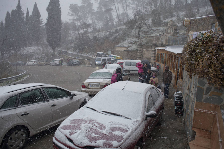 La nieve llega a los Montes de Málaga