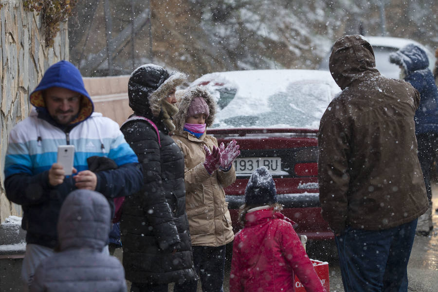 La nieve llega a los Montes de Málaga