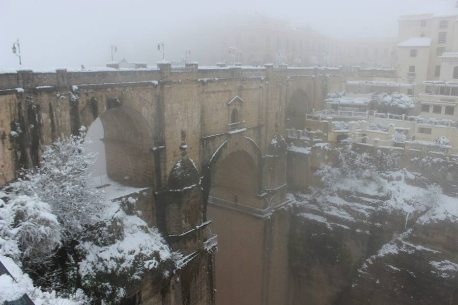 Histórica nevada en Ronda