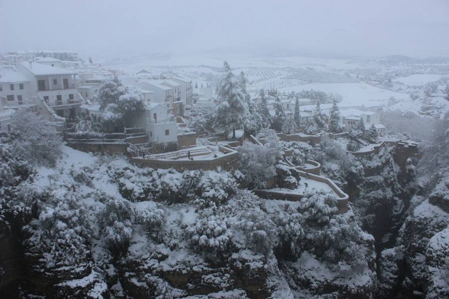 Histórica nevada en Ronda