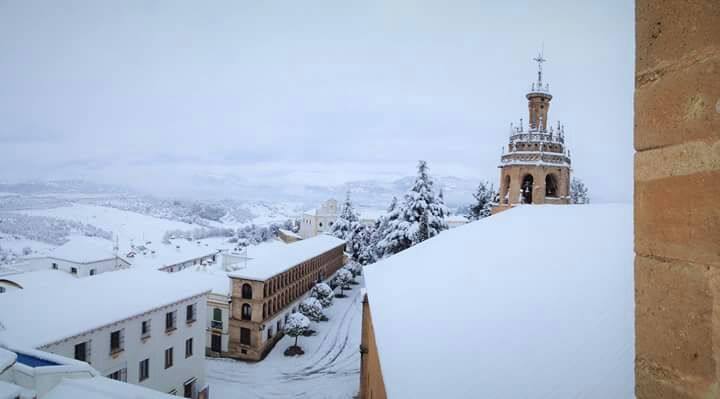 Histórica nevada en Ronda