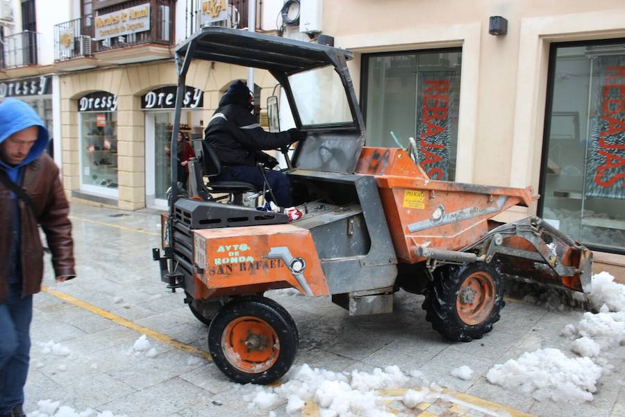 Histórica nevada en Ronda