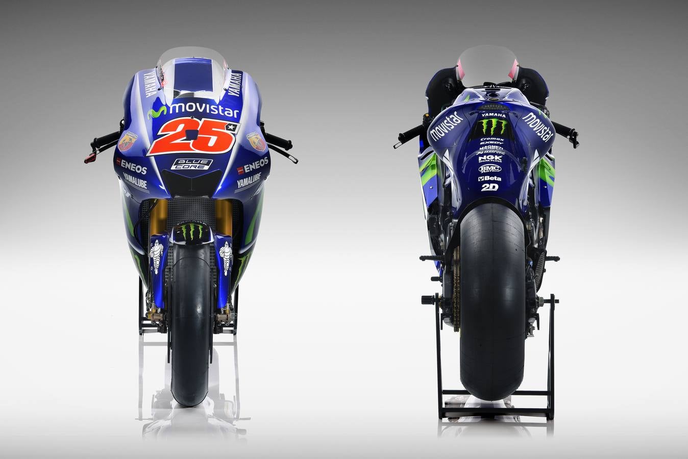 La nueva Yamaha de Rossi y Viñales