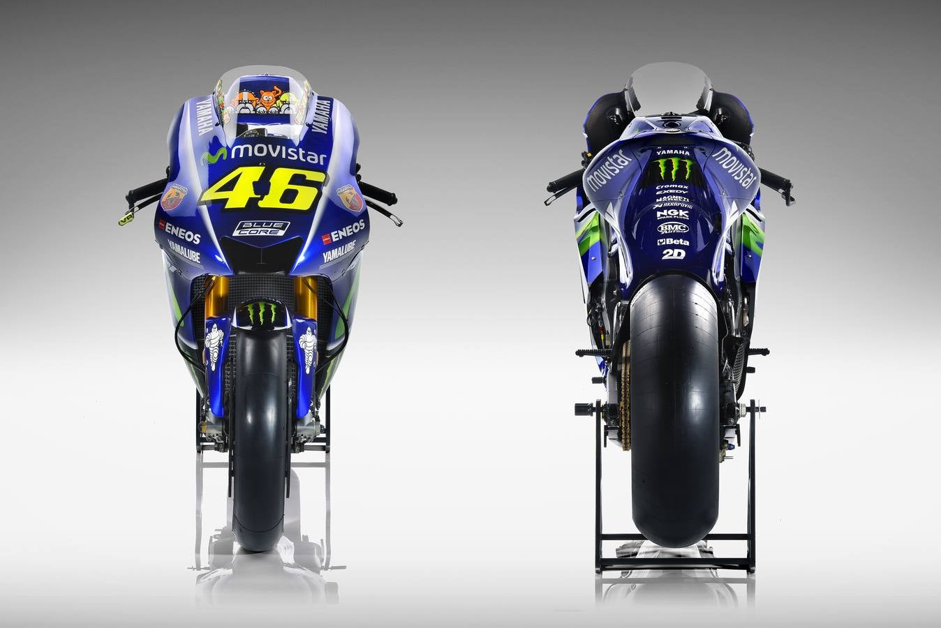 La nueva Yamaha de Rossi y Viñales