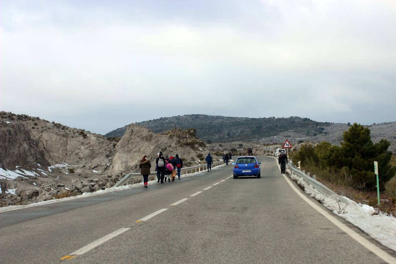 Malagueños en la Sierra de las Nieves.