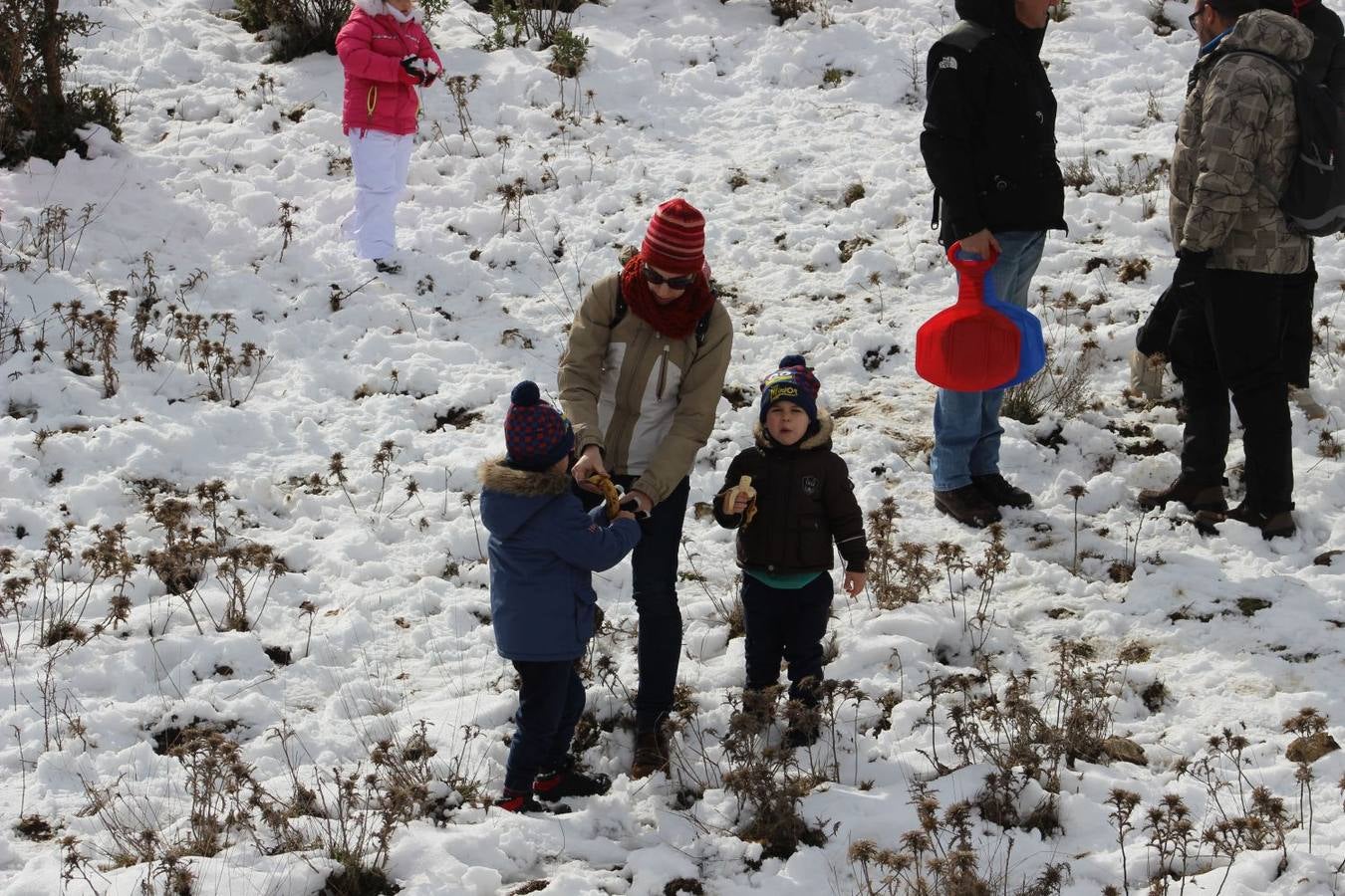 Malagueños en la Sierra de las Nieves.