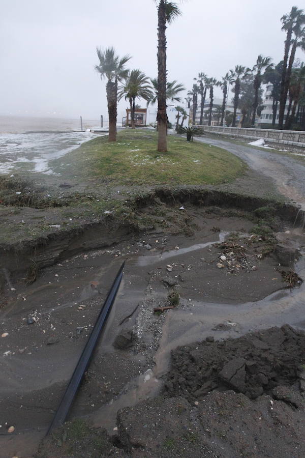 Los efectos de la tromba de lluvia y granizo, en fotos de Fernando González