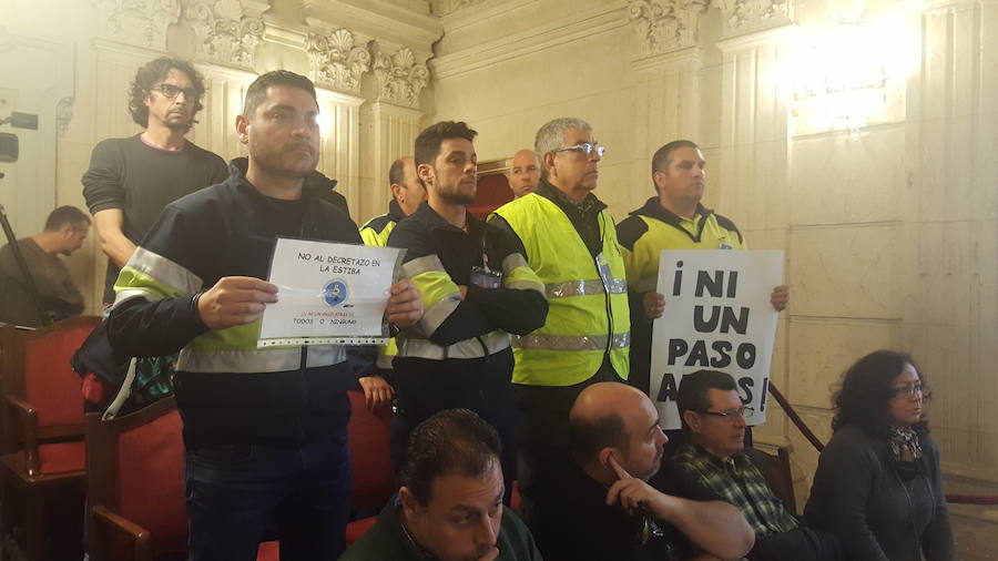 El pleno del Ayuntamiento de Málaga, en imágenes