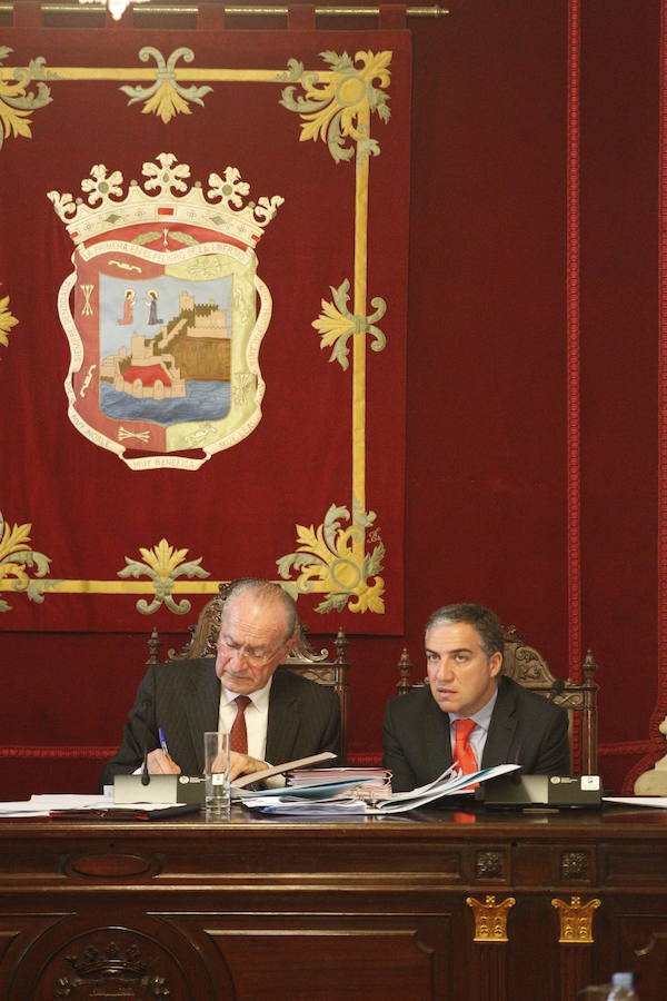 El pleno del Ayuntamiento de Málaga, en imágenes