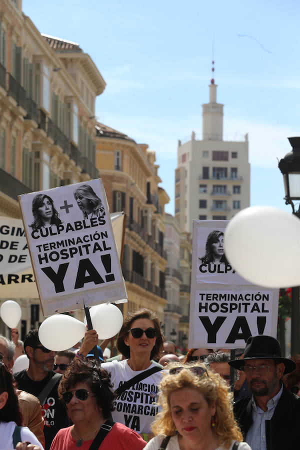 La tercera marcha por la sanidad en Málaga, en imágenes