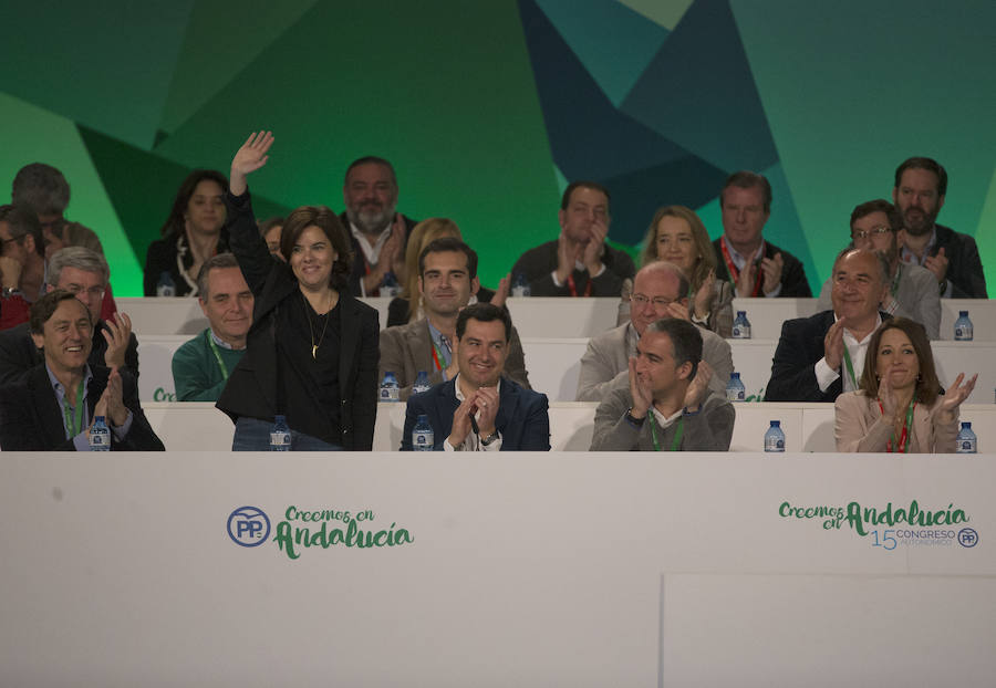 Soraya Sáenz de Santamaría en la segunda jornada del 15 congreso del PP andaluz