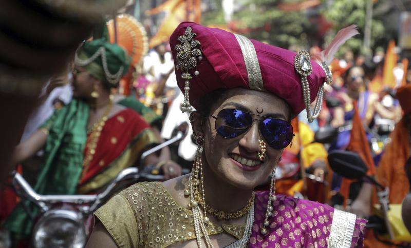 Fotos del festival hindú Gudi Padwa, el Año Nuevo de Maharashtrian