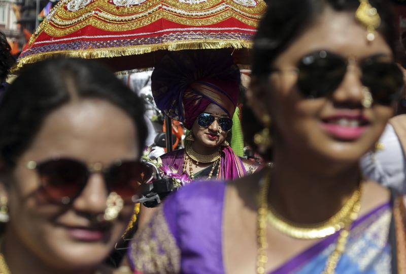 Fotos del festival hindú Gudi Padwa, el Año Nuevo de Maharashtrian