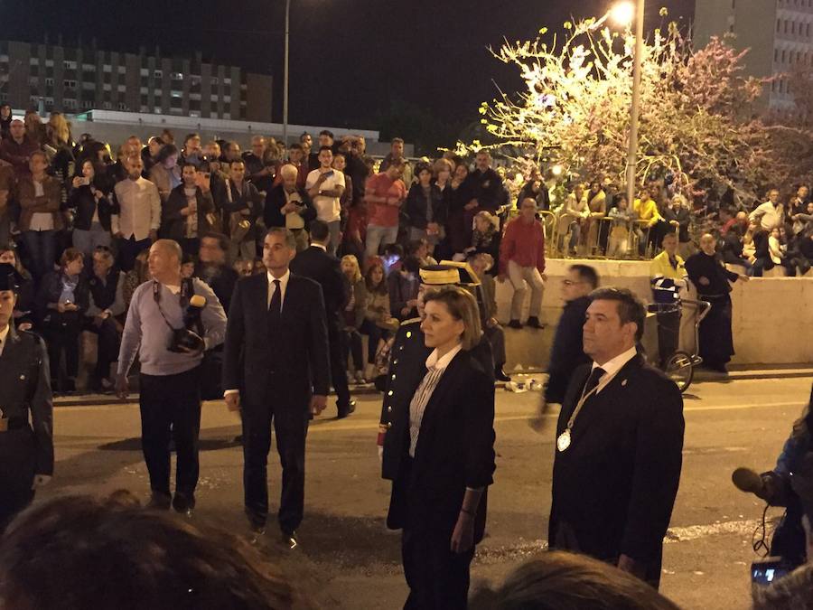 María Dolores asistió a la salida de la Expiración