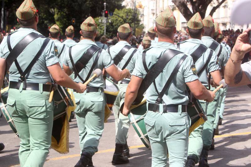 Fotos del desembarco de la Legión en Málaga el Jueves Santo