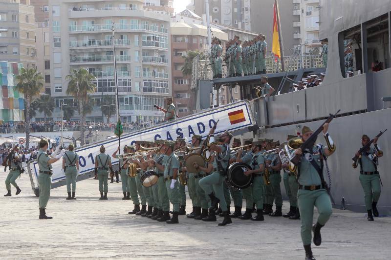 Fotos del desembarco de la Legión en Málaga el Jueves Santo