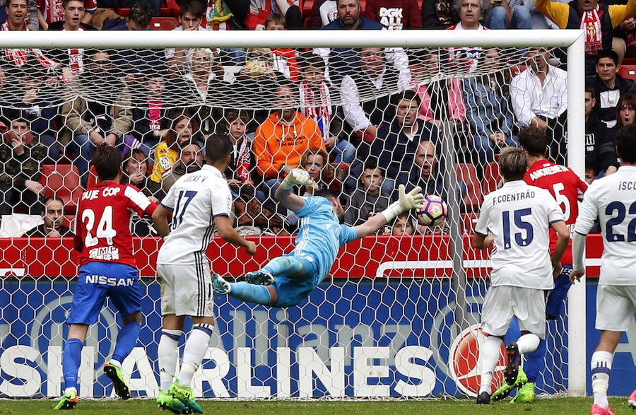 El Sporting-Real Madrid, en imágenes