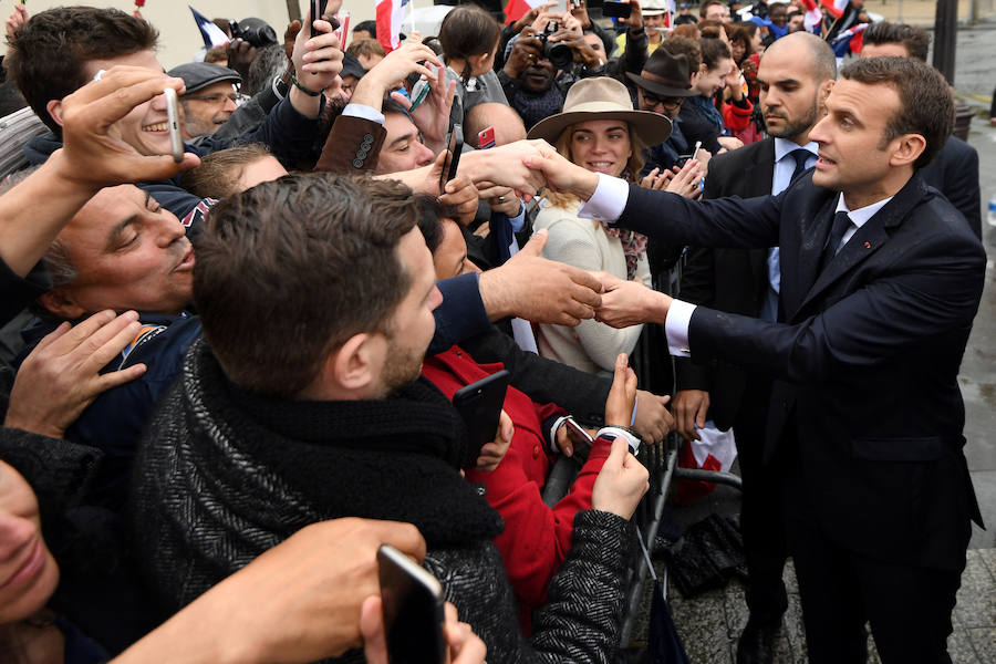 La ceremonia de proclamación del nuevo presidente de Francia, en imágenes