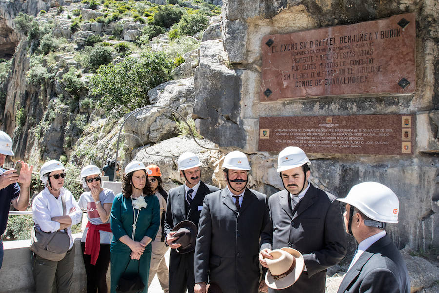 Las visitas teatralizadas del Caminito del Rey, en imágenes