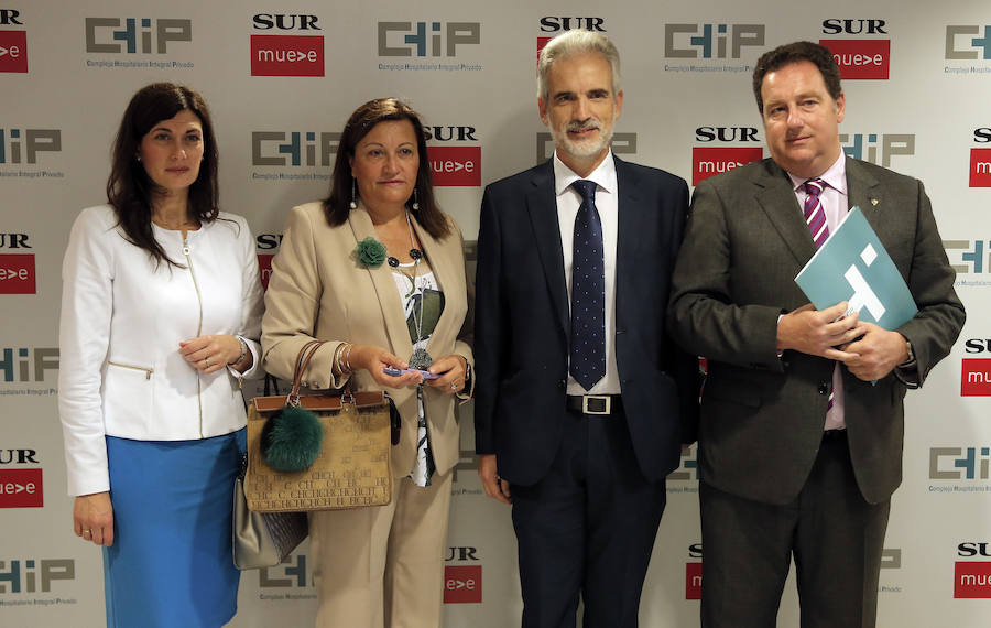 María del Mar Galán, Loli Jiménez Bermúdez, Aquilino Alonso y Jesús Burgos.. 