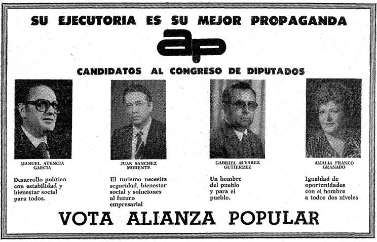 Anuncios electorales de la campaña del 15-J en Málaga