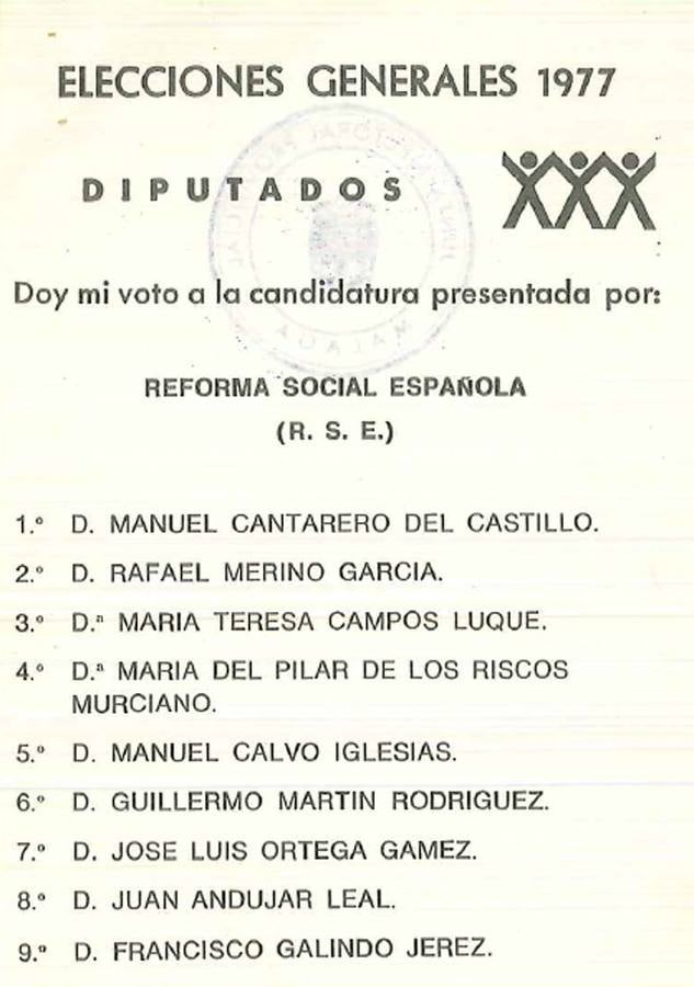 Así eran las candidaturas que se presentaron en Malaga a las elecciones del 15 de junio de 1977.