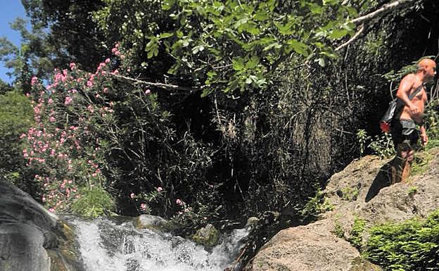 En este enclave hay varios saltos de agua