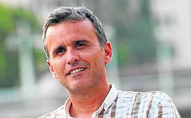 López Cano, ayer, recién llegado a Málaga desde Madrid. 