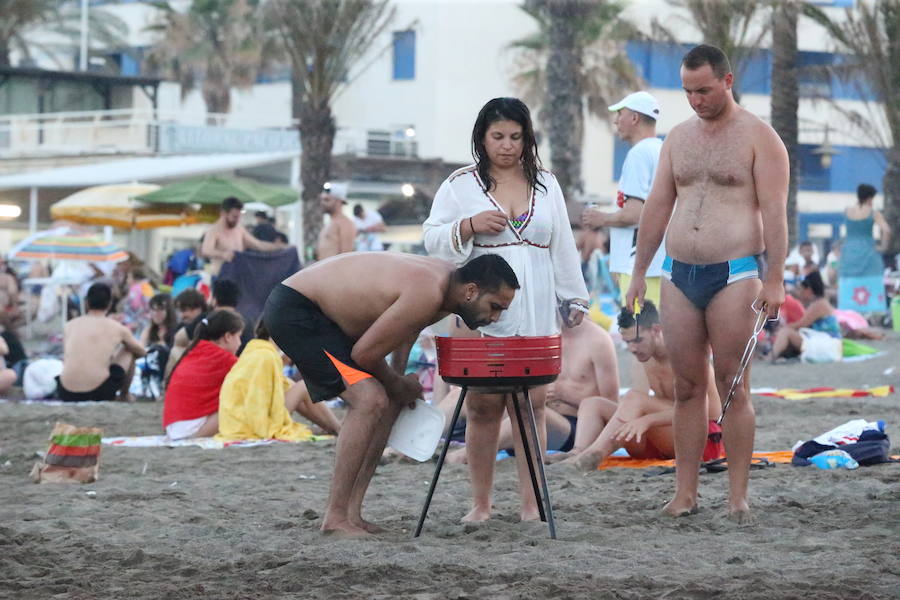 Playa de Huelin. FERNANDO GONZÁLEZ