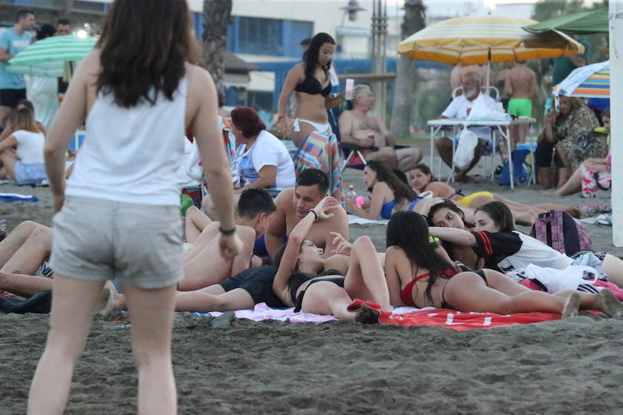 Playa de Huelin. FERNANDO GONZÁLEZ