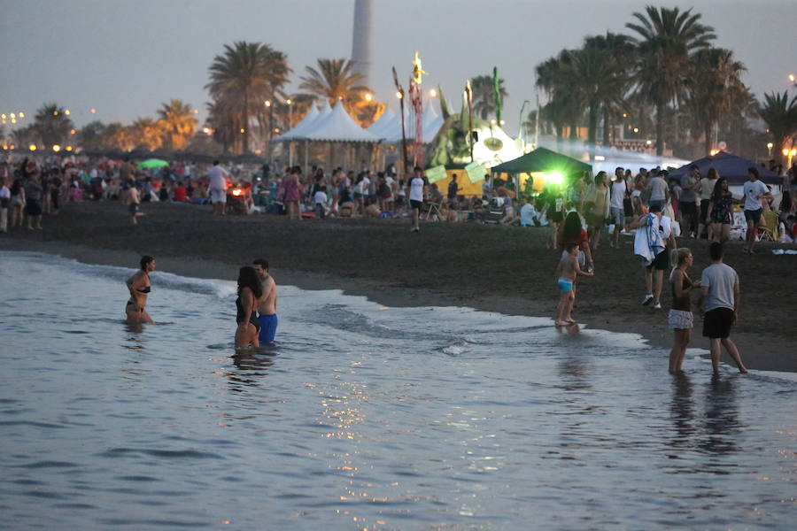 Playa de Huelin. FERNANDO GONZÁLEZ