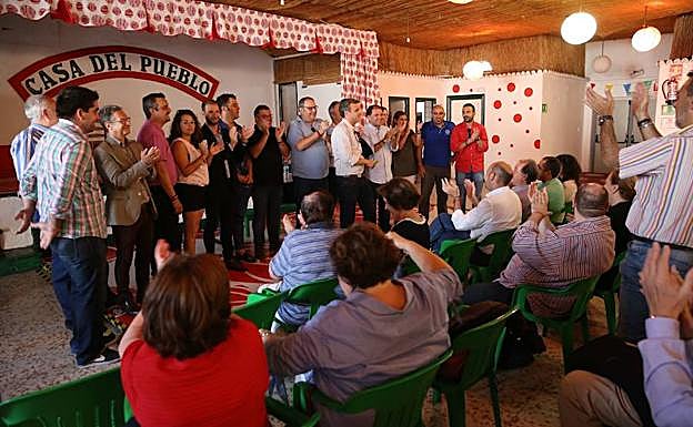 Partidarios de Sánchez, en un acto