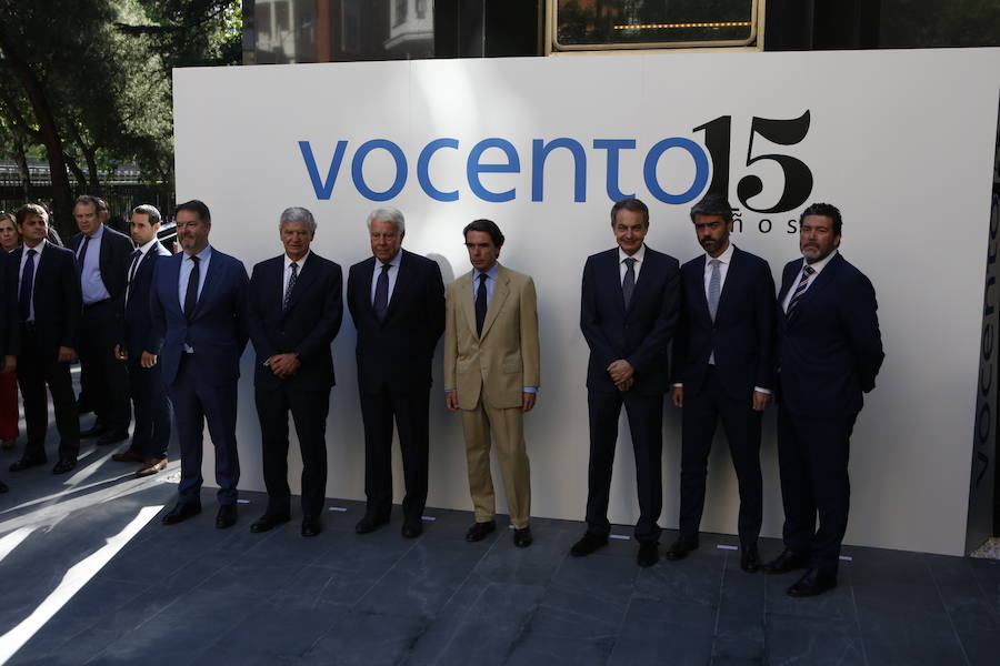 Los tres expresidentes exponen su visión sobre los retos que superó España en el pasado y los que afronta en la actualidad.