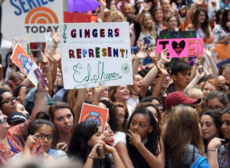 El cantante y compositor británico realiza un concierto para el programa Today de la cadena NBC en la plaza Rockefeller