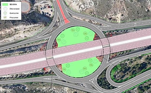 El proyecto incluye una glorieta y un acceso independiente. 