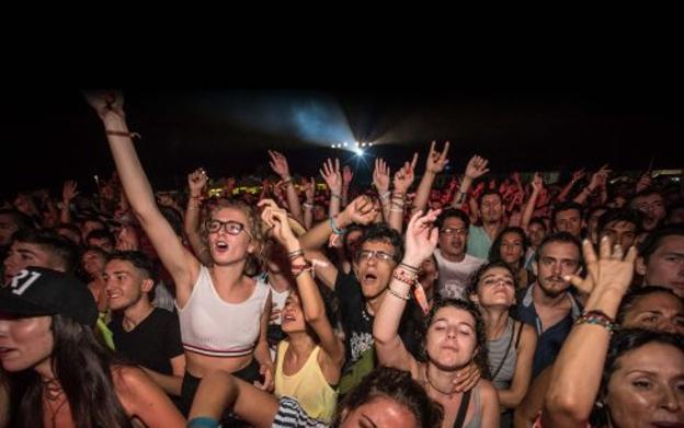 El 80% de los asistentes al festival torreño han sido jóvenes españoles y el 20% restante extranjeros, sobre todo europeos. :: j. m. grimaldi