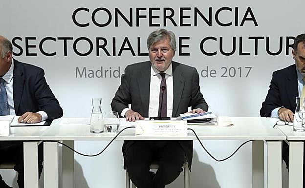 Íñigo Méndez de Vigo, durante la Conferencia Sectorial de Cultura.
