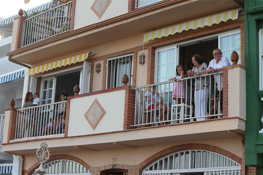 La Virgen del Carmen ya ha comenzado a bendecir el litoral malagueño. La patrona de los marineros recorre en procesión varios barrios de la capital como El Palo y Pedregalejo.