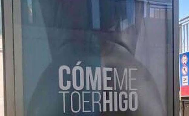 Imagen d archivo de la publicidad que apareció en Torre del Mar. 