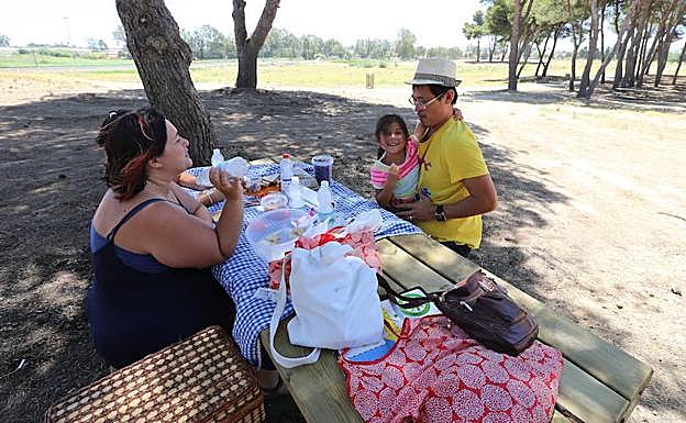 Los primeros usuarios del nuevo parque 