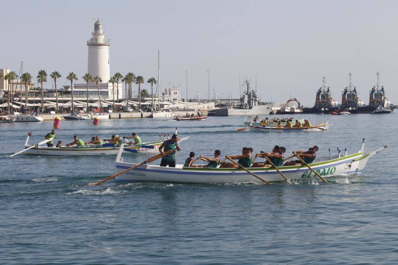 La Araña se hace con el triunfo en la tradicional competición de remo tras ganar la regata celebrada ayer en el puerto de la capital