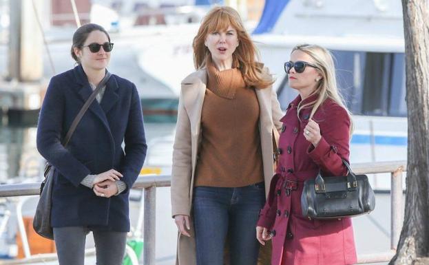 Shailene Woodle, Nicole Kidman y Reese Witherspoon en ‘Big Little’.