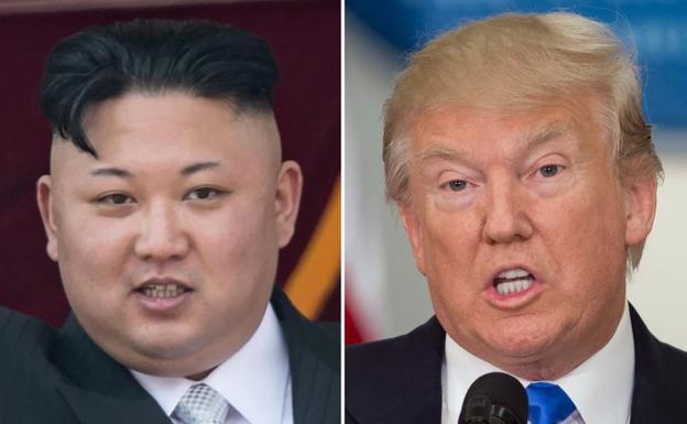 Kim Jong Un y Trump. 
