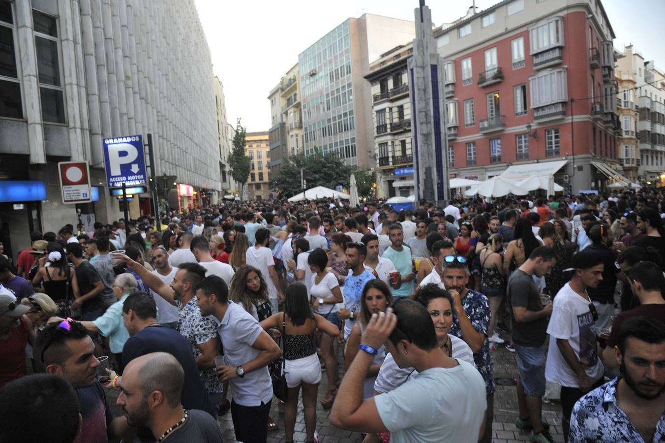 Así quedó el Centro tras la primera jornada de la Feria de Málaga 2017