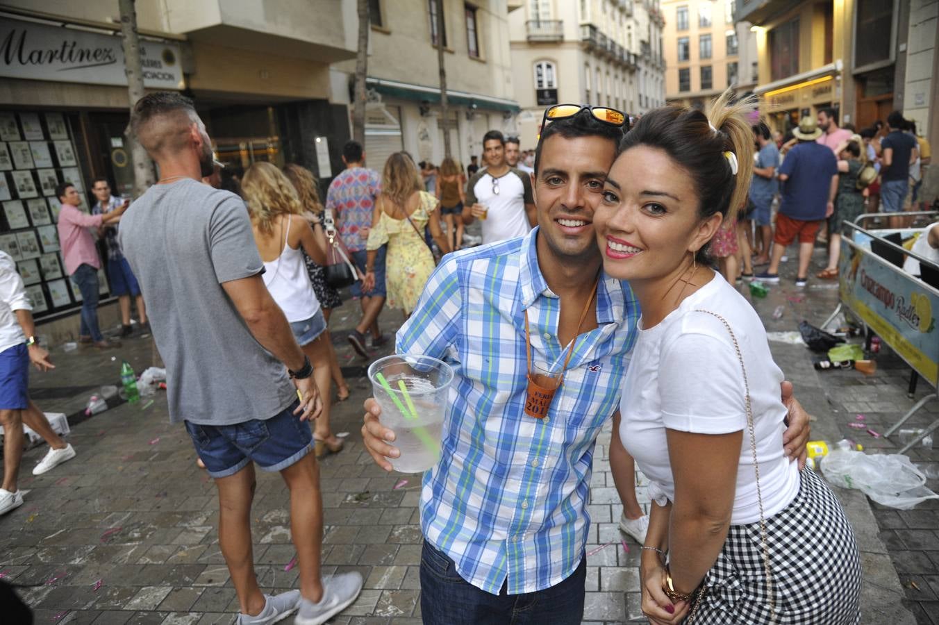 Así quedó el Centro tras la primera jornada de la Feria de Málaga 2017