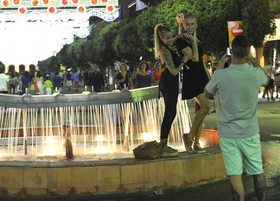 La segunda jornada de la Feria de Málaga en el real se vivió con intensidad en el Cortijo de Torres.