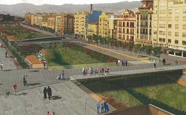 Recreación de la reforma del puente de la Aurora y la realización de un nuevo puente entre la Trinidad y el Centro. 